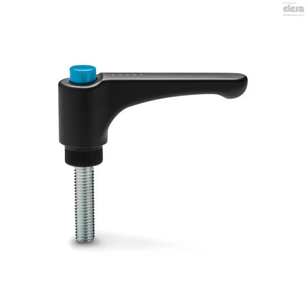 Zinc-plated steel threaded stud, ERW.78 p-3/8-16x1Ã‚Â¼-C5, Elesa, Mfr#: ERW-p (inch sizes)